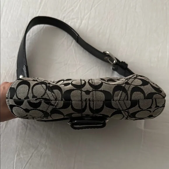 Coach Black and Gray Shoulder Bag - Picture 5 of 11